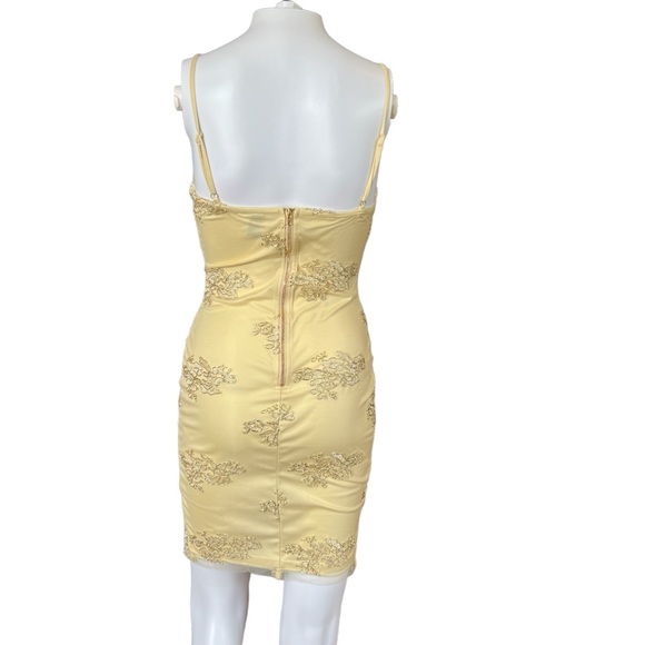 Windsor NWOT's - Womens Gold Tone Slit Mini Dress Sz. SM - Picture 6 of 15